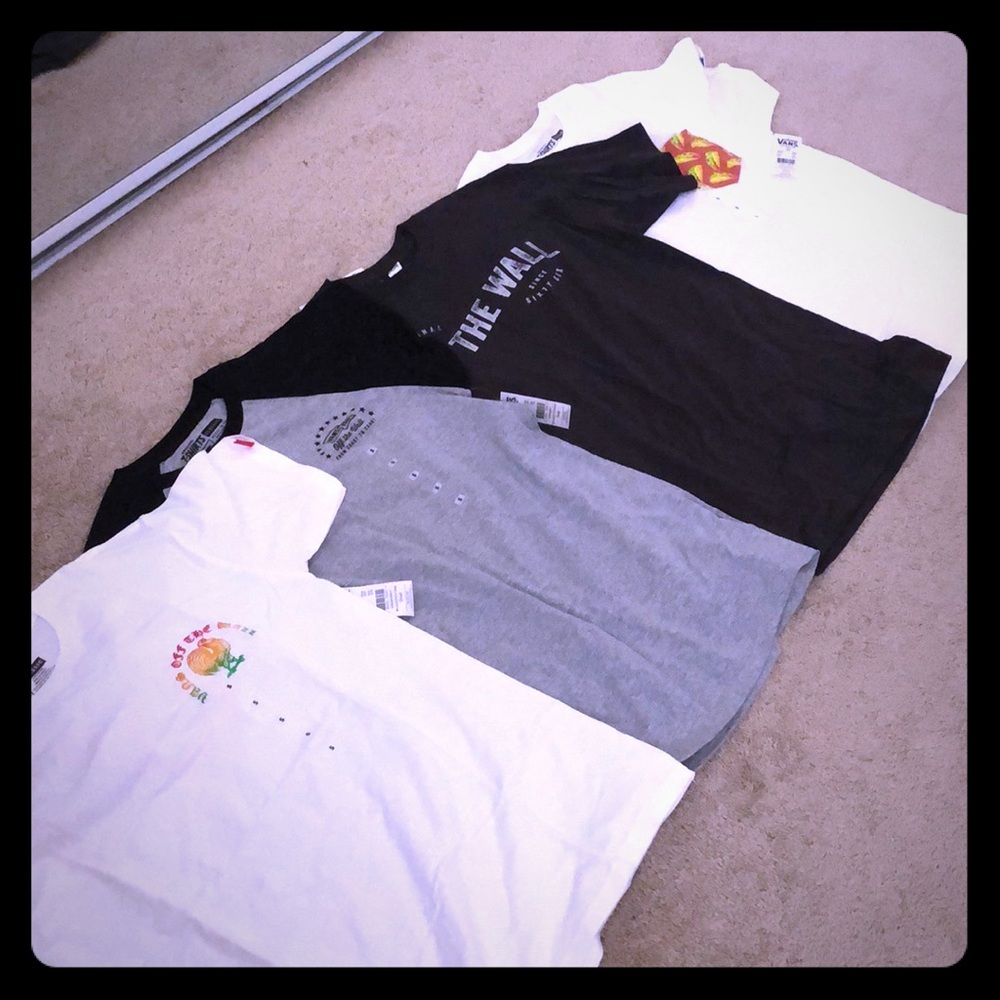 Four New Vans Shirts
